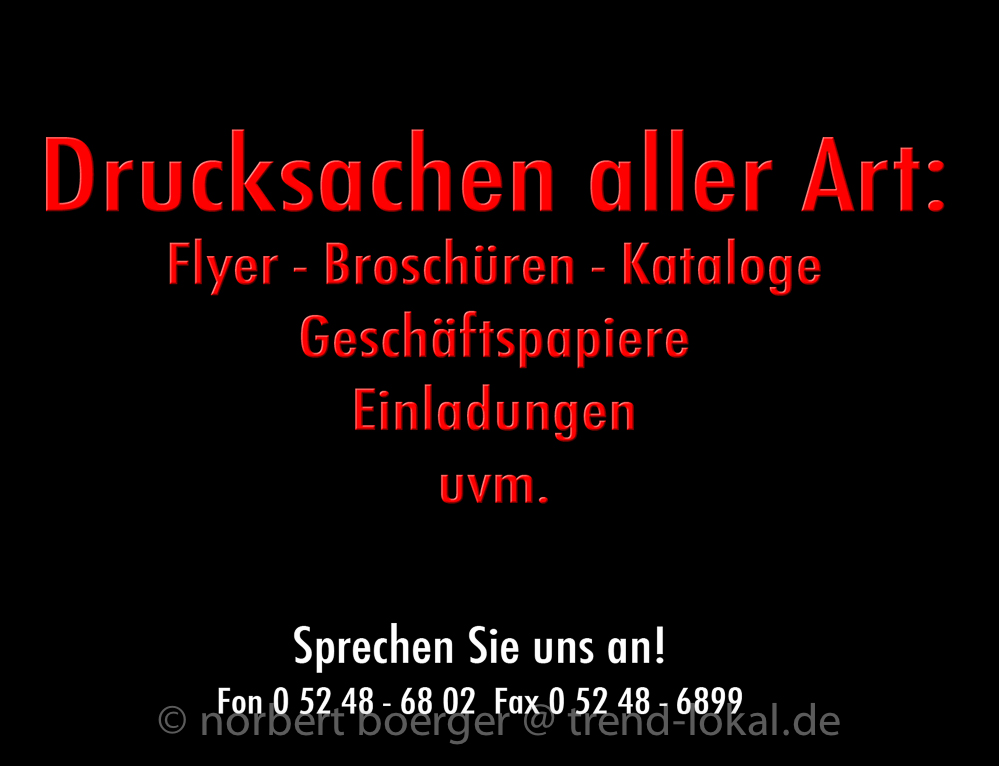 Werbebanner Drucksachen