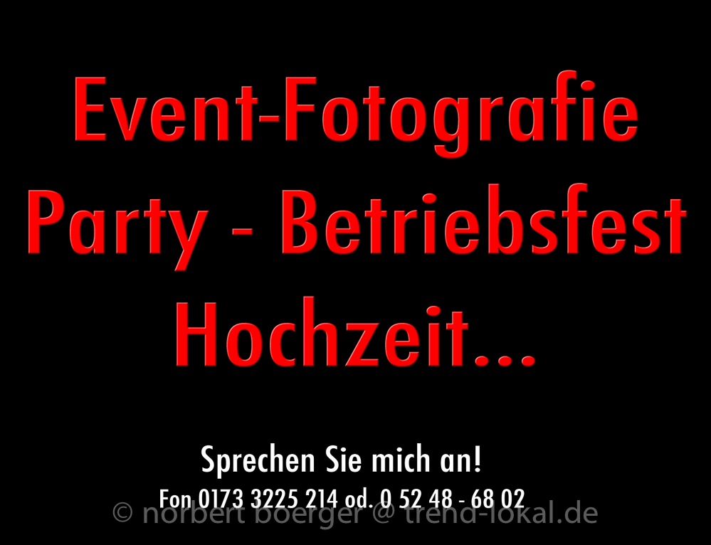 Werbebanner Eventtext